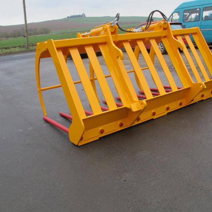 8' Heavy Duty Muck Fork and Top Grab with HD SHW Tines